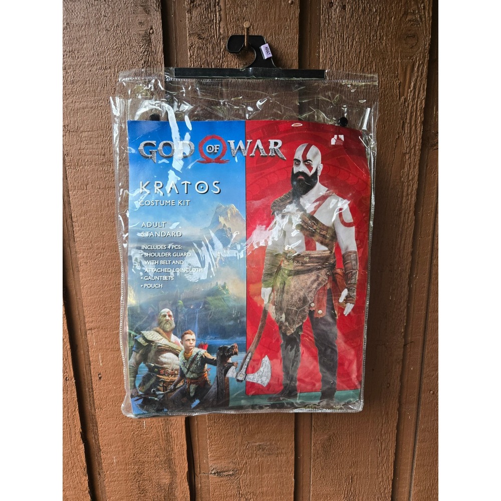 God of War Kratos Costume Kit Adult Standard 4-Piece Set NIP